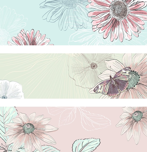 Vibrant Floral Emblem Collection with Butterfly Accents | Jiffy Designs