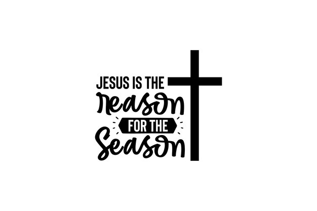 Inspirational Christian Lettering with Cross and Seasonal Message ...