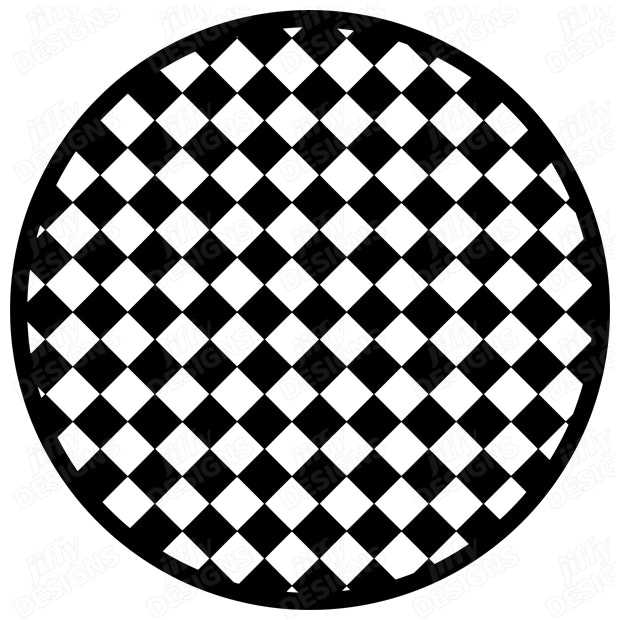 Checkered Circle Bold Geometric Pattern in Striking Black and White ...