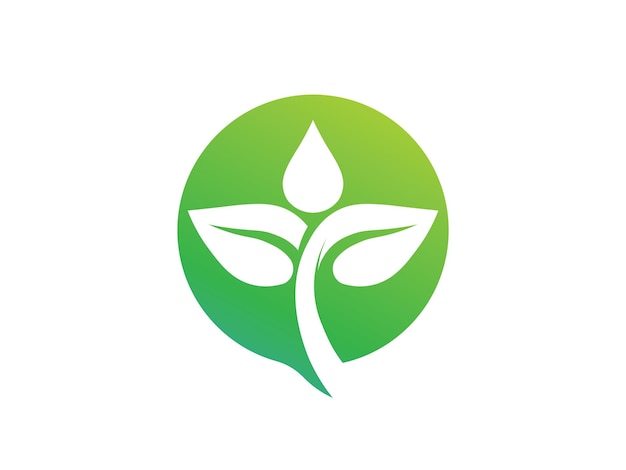 Vibrant Green Leaf Logo with Gradient Circle | Jiffy Designs