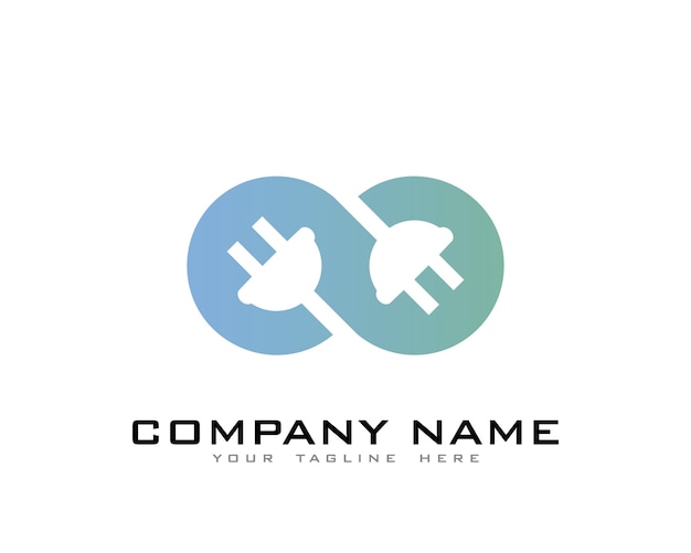 Interconnected Electrical Plugs Company Logo Design | Jiffy Designs