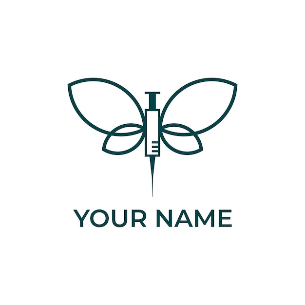 Elegant Butterfly Emblem with Customizable Name | Jiffy Designs