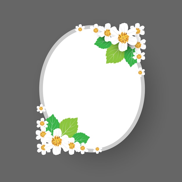 Delightful Daisy Oval Frame with Vibrant Foliage | Jiffy Designs