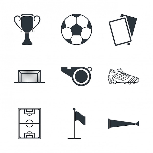 Diverse Soccer and Football Icons Collection | Jiffy Designs