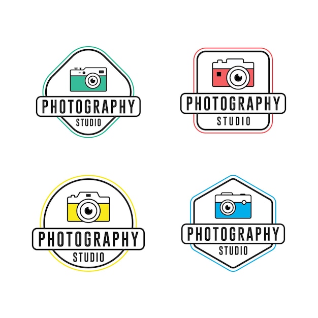 Vintage-Inspired Photography Studio Logos with Retro Camera Icons ...