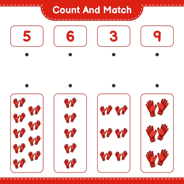 Vibrant Footprint Count and Match Game | Jiffy Designs