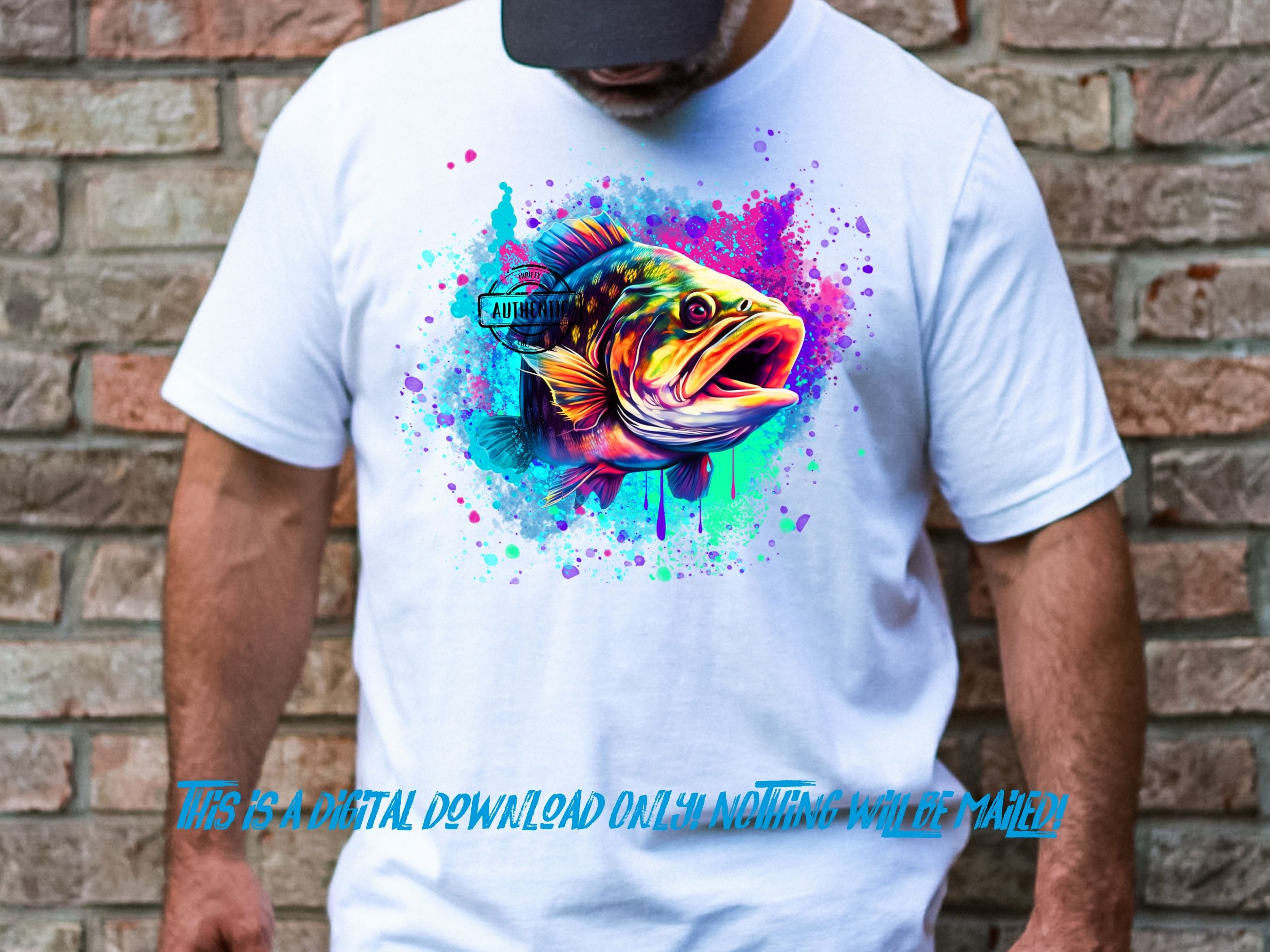 'Vibrant Splashing Fish' Dynamic and Colorful Aquatic Design with ...