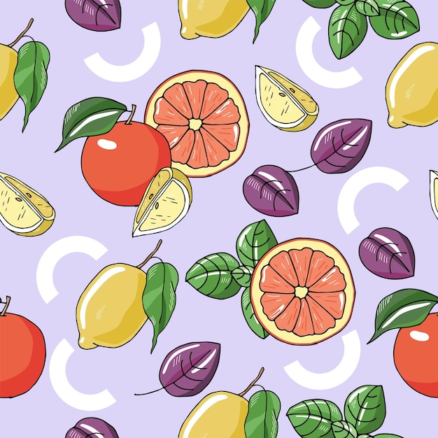 Vibrant Fruit Medley: A Colorful Botanical Delight | Jiffy Designs