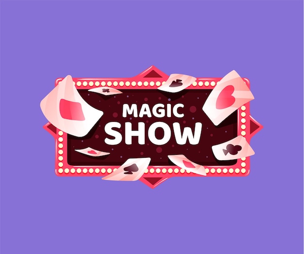 Vibrant Marquee Sign for an Enchanting Magic Show | Jiffy Designs