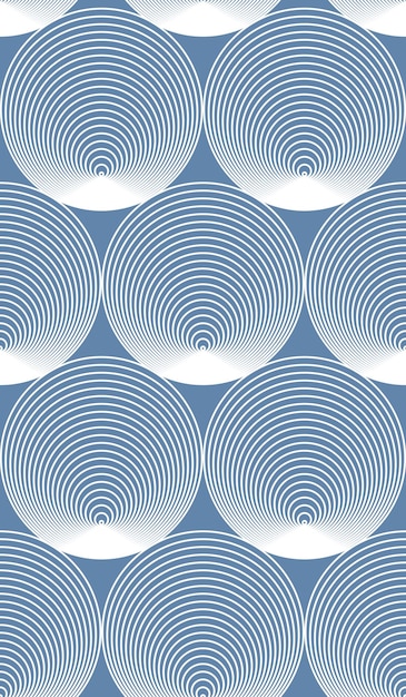 Captivating Concentric Circles in Shades of Blue | Jiffy Designs
