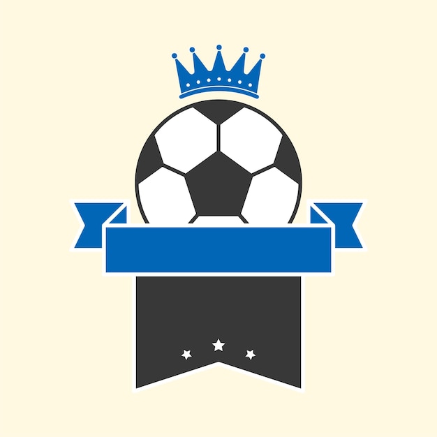 Regal Soccer Ball with Majestic Crown and Ribbon | Jiffy Designs