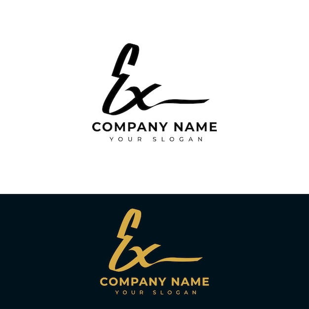 Elegant Monogram Logo with Stylized Initials and Company Slogan | Jiffy ...