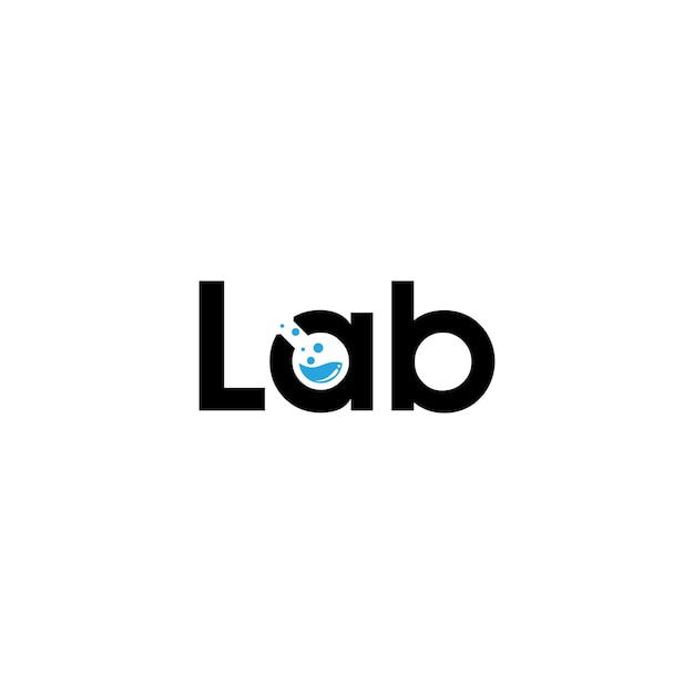 Minimalist 'Lab' Logo with Stylized Eye Icon | Jiffy Designs
