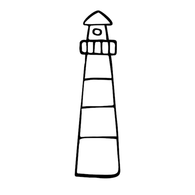 Minimalist Lighthouse Icon Showcases Simplistic Design | Jiffy Designs