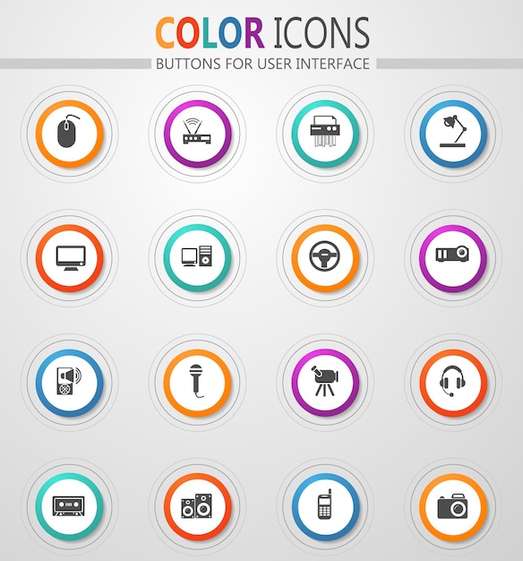 Vibrant Collection of Versatile User Interface Icons | Jiffy Designs