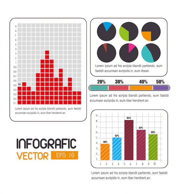 Vibrant Infographic Elements Showcasing Data Visualization | Jiffy Designs