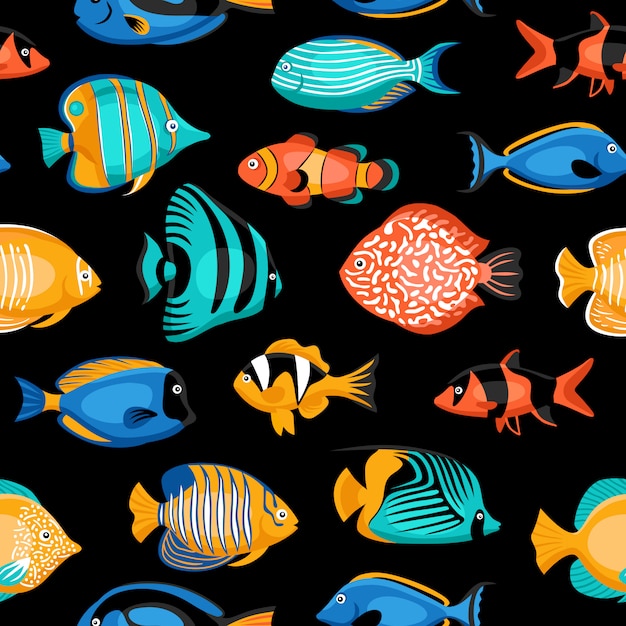Vibrant Underwater Aquatic Life Pattern | Jiffy Designs