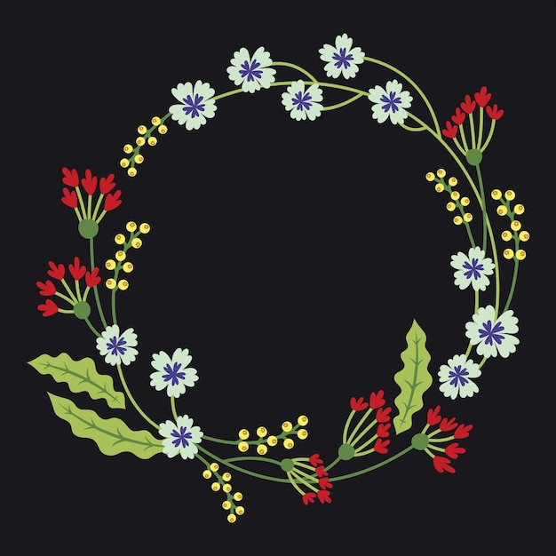 Vibrant Floral Wreath with Red and White Blooms | Jiffy Designs