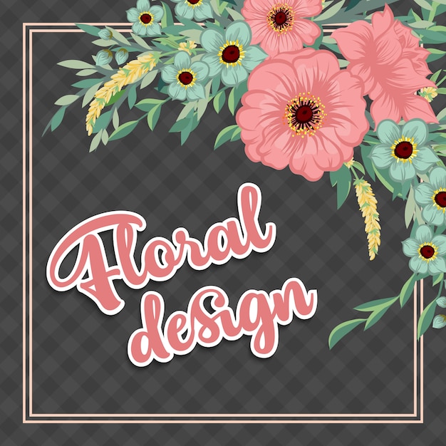 Vibrant Floral Design with Lush Blooms and Leaves | Jiffy Designs
