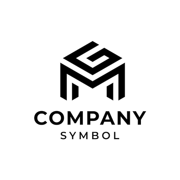 Sleek Geometric Monogram Symbol with Minimalist Elegance | Jiffy Designs