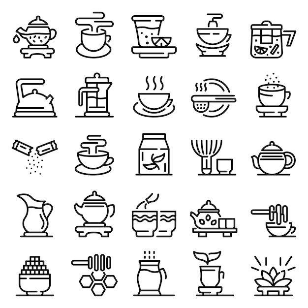 Diverse Collection of Vibrant Culinary and Dining Icons | Jiffy Designs
