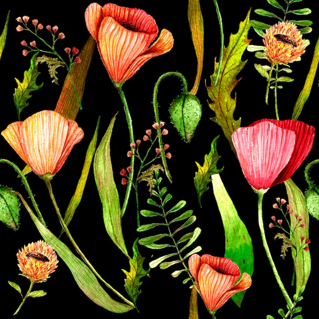 Vibrant Floral Tapestry: Tropical Blooms and Lush Foliage | Jiffy Designs