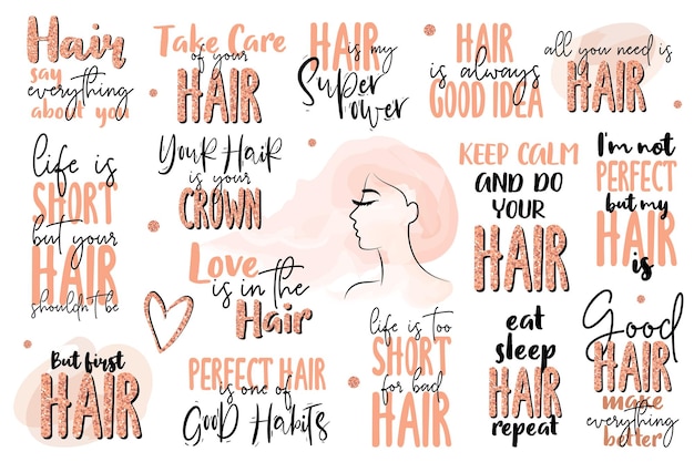 Inspiring Hair Quotes and Motivational Lettering Artwork | Jiffy Designs