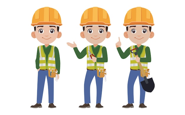 Hardworking Construction Crew in Safety Gear and Uniforms | Jiffy Designs