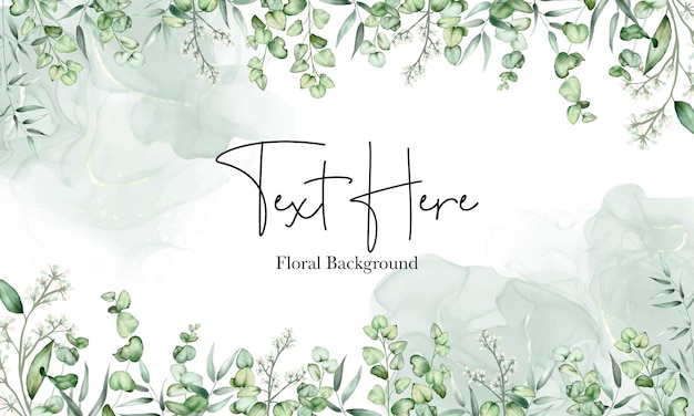 Elegant Watercolor Floral Background with Handwritten Text Overlay ...