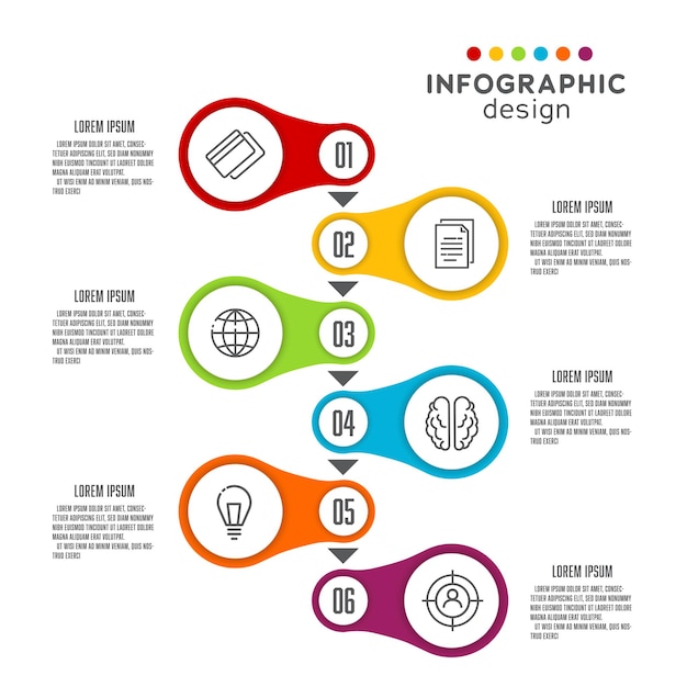 Vibrant Infographic Design with Colorful Circular Icons | Jiffy Designs