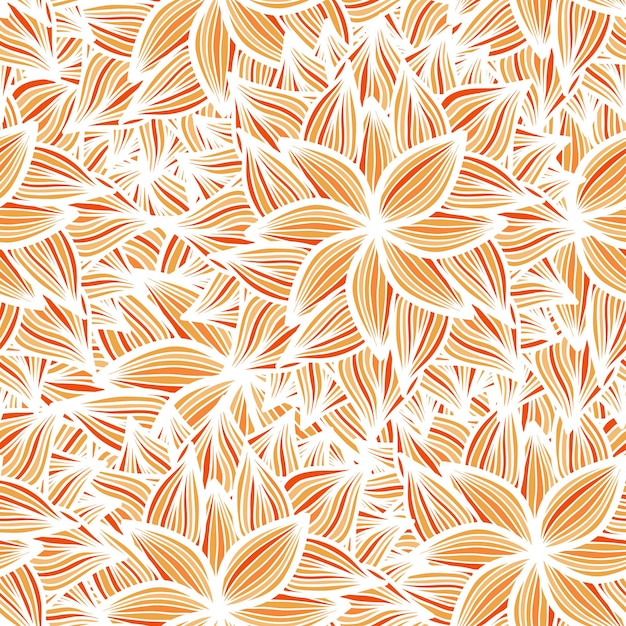 Vibrant Floral Pattern in Warm Tones | Jiffy Designs