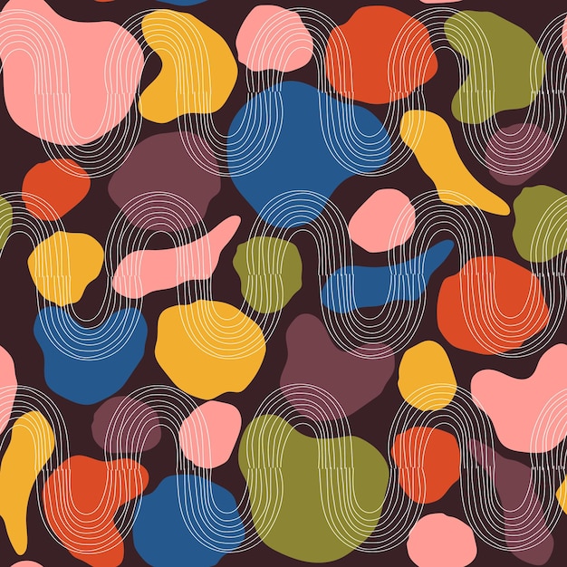 Vibrant Overlapping Shapes in Playful Hues | Jiffy Designs