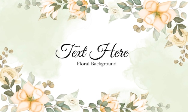 Elegant Floral Frame with Space for Text Overlay | Jiffy Designs