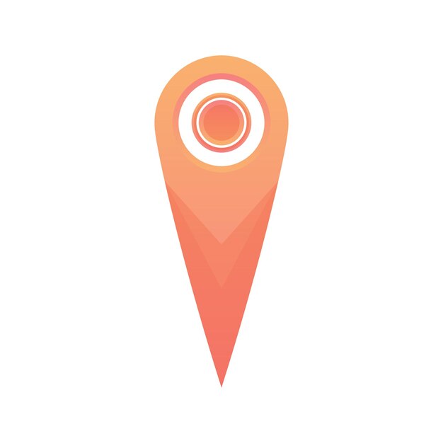 Vibrant Geometric Map Pointer with Concentric Circles | Jiffy Designs
