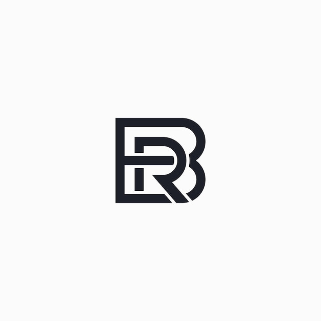 Elegant Monogram with Overlapping R and B Letters | Jiffy Designs