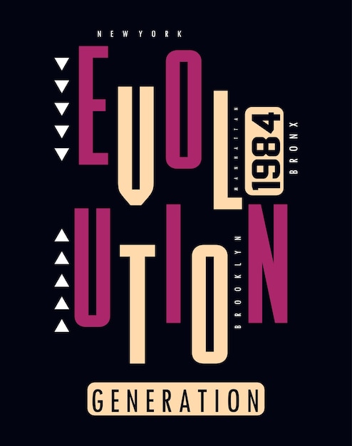 Vibrant Retro Typography Celebrating the Evolution Generation | Jiffy ...