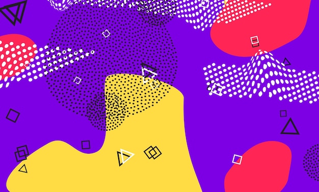 Vibrant Geometric Shapes and Dotted Patterns in Vivid Colors | Jiffy ...