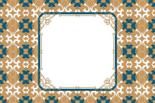 Elegant Floral Frame with Ornate Pattern | Jiffy Designs