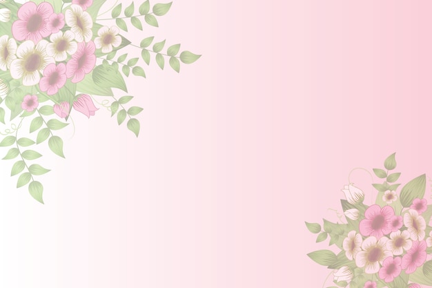 Delicate Floral Bouquet on Soft Pink Background | Jiffy Designs