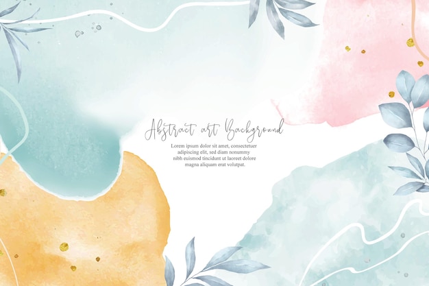 Ethereal Watercolor Floral Background with Calligraphic Text | Jiffy ...