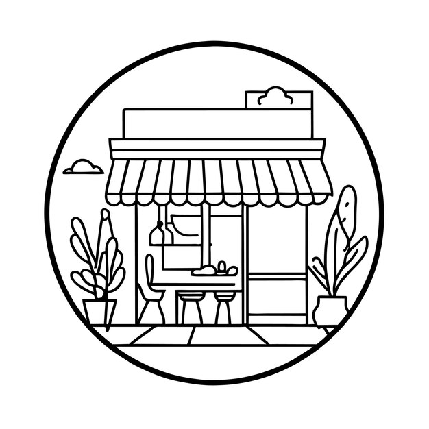 Charming Storefront with Cozy Ambiance and Greenery | Jiffy Designs