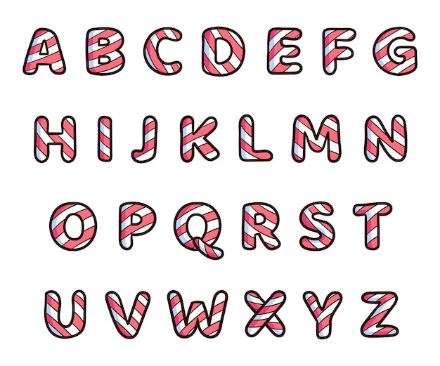 Vibrant Patterned Alphabet Letters in Red and White | Jiffy Designs