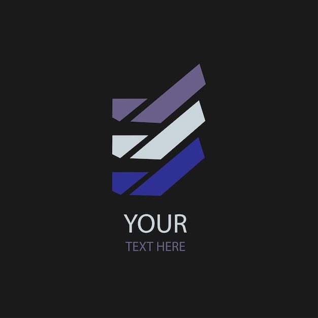Geometric Abstract Logo with Vibrant Diagonal Stripes | Jiffy Designs