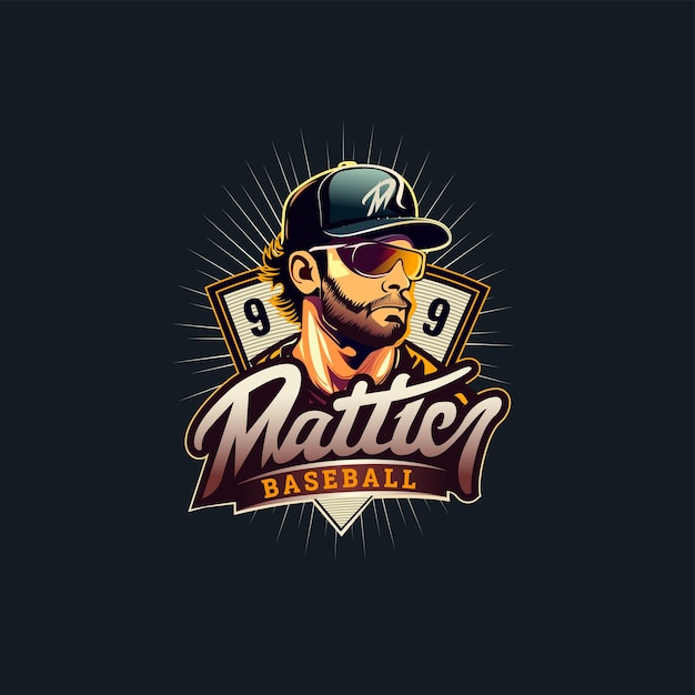 Powerful Baseball Player Logo with Dynamic Design | Jiffy Designs