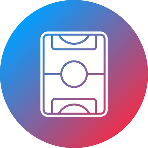 Vibrant Soccer Field Icon with Gradient Background | Jiffy Designs