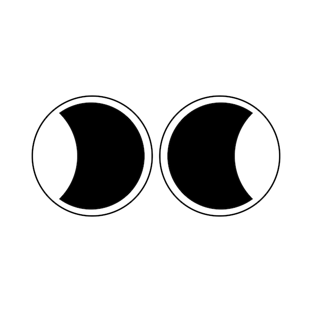 Minimalist Black and White Crescent Moon Shapes | Jiffy Designs