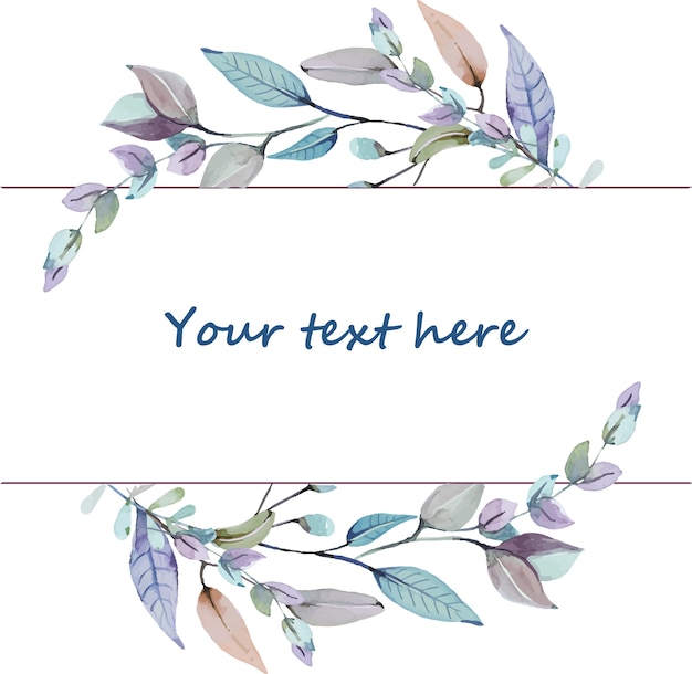 Elegant Botanical Frame with Customizable Text | Jiffy Designs