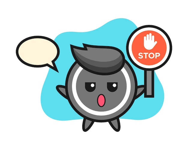 Charming Cartoon Stop Sign Mascot Illustration | Jiffy Designs