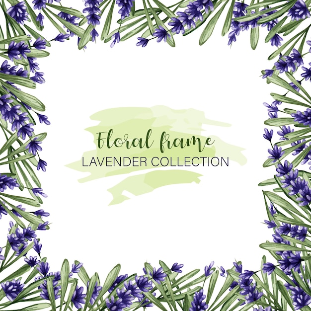 Lavender Floral Frame with Calligraphic Text Overlay | Jiffy Designs