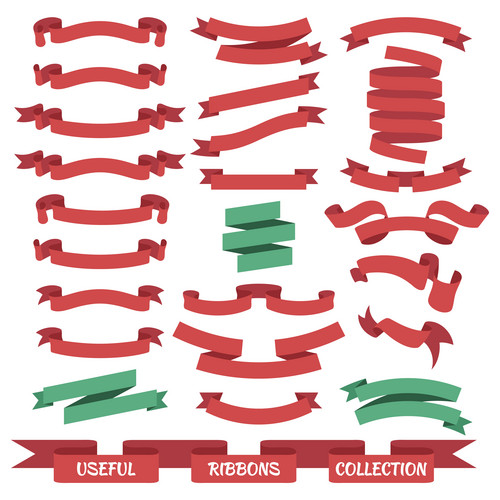 Useful Set Of Different Ribbon Banners | Jiffy Designs